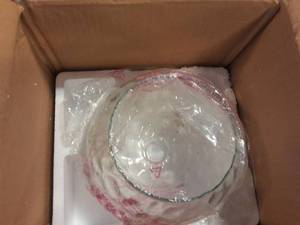 lot 18 image: Letezia -  (2)  1-Light Polished Chrome Pendant Light Fixture with Clear Glass Globe Shade  NEW