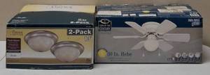 lot 24 image: Patriot Lighting 2 - Pack 13 Flush mount Lights & Turn of the Century 30 In. Hebe