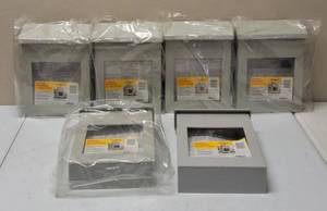 lot 28 image: Deflecto Office  Outdoor Brochure or Flyer Holder - Beige (6) - New