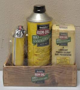 lot 41 image: Remington REM OIL - Since 1914  100th Anniversary Kit