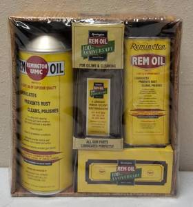 lot 44 image: Remington REM OIL - Since 1914  100th Anniversary Kit