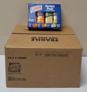 lot 47 image: Snyders - Lance Variety Pack Sandwich Crackers - 1 Case