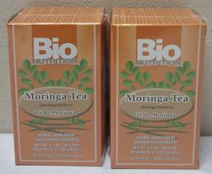 lot 62 image: (2) Bio Nutrition  Moringa Tea - Herbal Supplement