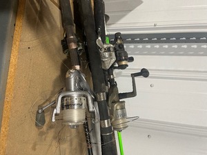 11 Fishing Rods 9 reels