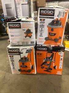 lot 19 image: Lot of Assorted WetDry Shop Vacs Various Models and Conditions Customer Returns See Pictures