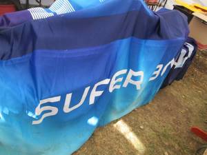 lot 90 image: Large Super Bowl advertisement ba...