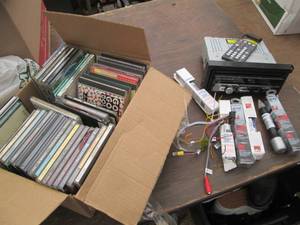 lot 99 image: Automotive single din Bluetooth DVD...