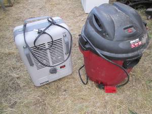 lot 114 image: Shop vac and milk house style space...