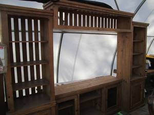 lot 127 image: Massive hardwood multimedia enterta...