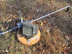 lot 156 image: Hummingbird fish finder 535 mounted...