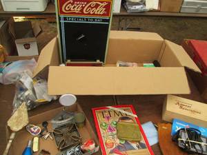 lot 28 image: Shot glasses, small scales, torch, ...