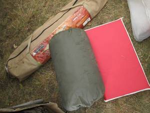 lot 41 image: Ozark Trail camping cot, sleeping b...
