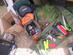 lot 43 image: Lot of climbing and hunting gear an...