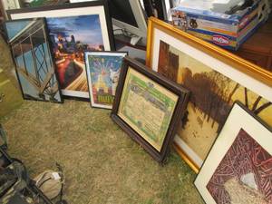 lot 51 image: Variety of pictures and other wall ...