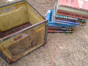 lot 75 image: Vintage fiberglass and metal crate ...