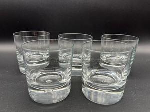 lot 21 image: KOSTA BODA Suspended Bubble Rocks Glass - Sweden - QTY 5