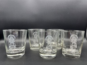 lot 74 image: Vintage KACHINA Whiskey Rocks Glasses - QTY 5
