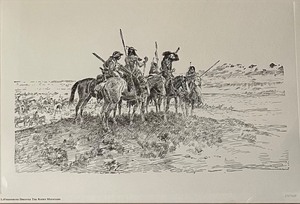 lot 77 image: CHARLES MARION RUSSELL - Battle Between the Crows and Blackfeet - Signed Limited Edition 53750