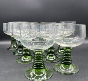 lot 86 image: Vintage Green BEEHIVE Glasses - QTY 11