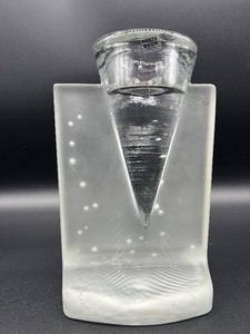 lot 88 image: KOSTA BODA Art Glass Candle Votive Holder with Orrefors Candle Adapter