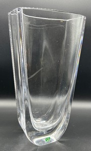 lot 123 image: ORREFORS Art Glass Vase - Sweden