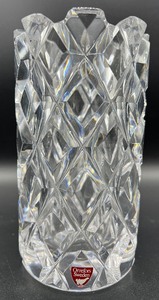 lot 124 image: ORREFORS Art Glass - Sofiero Cylinder Vase - Sweden