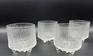 lot 127 image: IITALA by Ultima Thule Art Glass - Footed Cordial Glasses - QTY 4 - #1