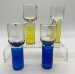 lot 50 image: 4 MATZ BORGSTROM, Saga Form Schnapps Shot Glasses