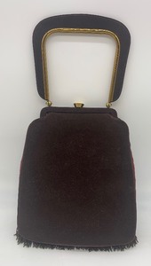 lot 53 image: Gorgeous Vintage ROSENFELD Kid Suede Fringed Handbag