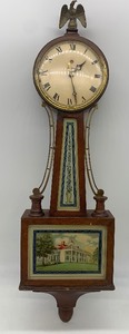 lot 103 image: Vintage WARREN TELECHRON C0,  Ashi and Mass Electric Banjo Clock