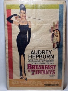 lot 177 image: BREAKFAST AT TIFFANYS Poster - Audrey Hepburn - Numbered 61262 - 1961
