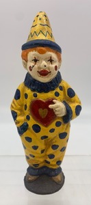 lot 186 image: Vintage Antique CAST IRON Clown Coin Bank