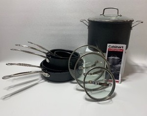 lot 199B image: CUISINART Nonstick Hard Anodized Pots, Pans and Lids