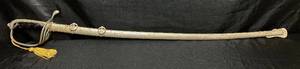 lot 17 image: Vintage Spartan Trademark M1902 US Military Officer Dress Sword by NS Meyer Inc made in West Germany