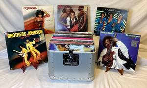 lot 83 image: Vintage VinylsRecords Collection with Hard Side Records Case #2- 55 pieces