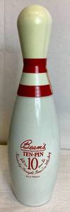 lot 132 image: Vintage Jim Beans Ten Pin Bourbon Whiskey Decanter