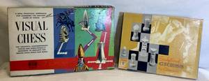 lot 141 image: Sculptured Chess by Ganine Gothic and Visual Chess by Tag