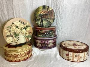 lot 133 image: Collection of Hat Boxes - 6 pieces