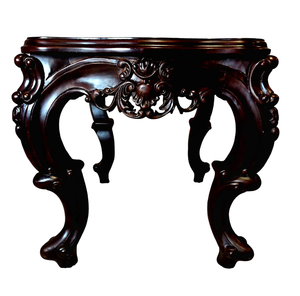 lot 78 image: Carved Accent Table - Made in Vietnam