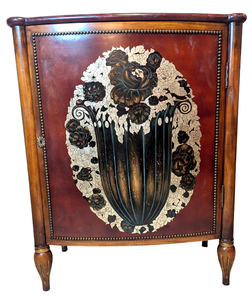 lot 63 image: Vietnamese Hand Painted Red Cupboard