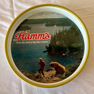 lot 3 image: Vintage Hamms Beer Serving Tray 13 Diameter, Nice Condition