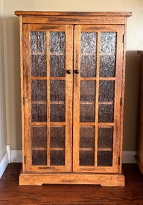 lot 24 image: Mission Style Display Cabinet  Arts and Crafts Style Cabinet