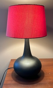 lot 42A image: Stylish Modern Black Table Lamp