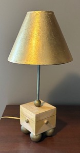 lot 61A image: Golden Accented Lamp