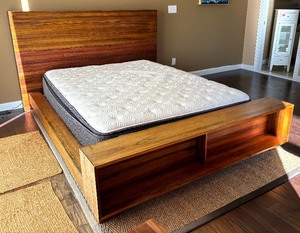lot 12 image: Rustic Queen Bed Frame