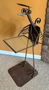 lot 2 image: Artisan Crafted Steampunk Style Accent Table