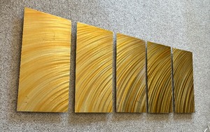 lot 50 image: Artisan Five Panel Metal Artwork Series