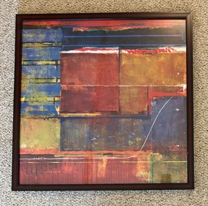lot 55 image: Colorful Abstract Print
