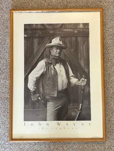 lot 57 image: John Wayne The Cowboys Print