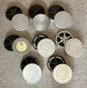 lot 39B image: Fun Vintage Film Reels with Cases